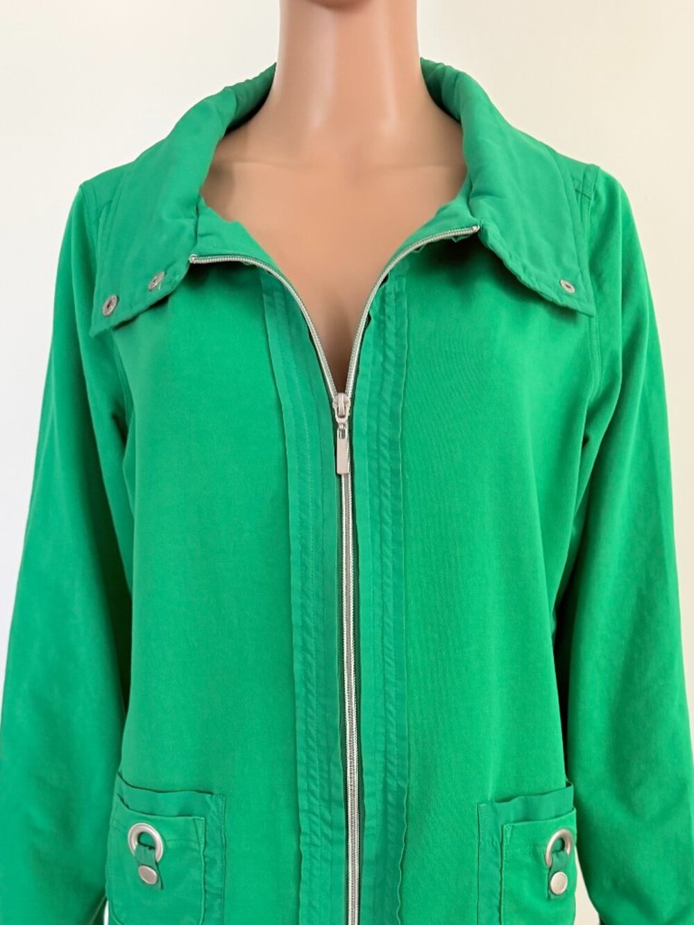 Gina Laura Light Jacket  Blazer Green Size Medium